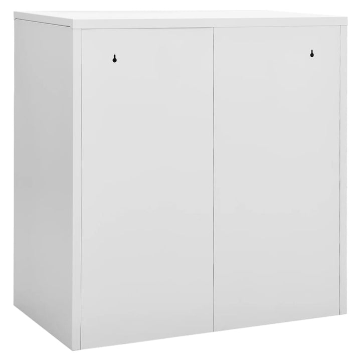 skabe 5 stk. 90x45x92,5 cm stål lysegrå og rød