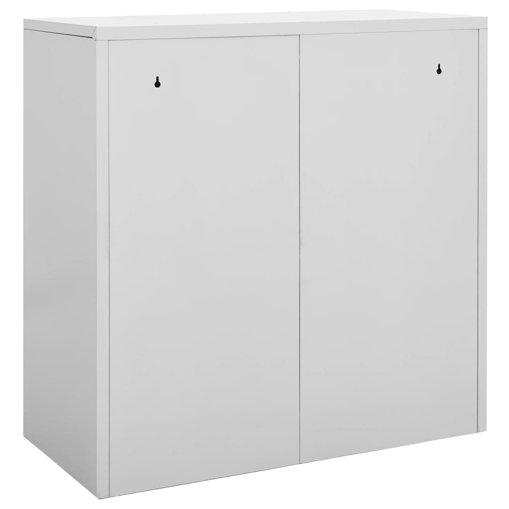 skabe 5 stk. 90x45x92,5 cm stål lysegrå