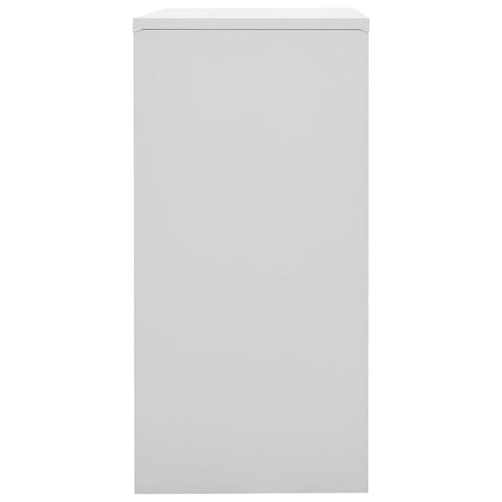 skabe 5 stk. 90x45x92,5 cm stål lysegrå og rød