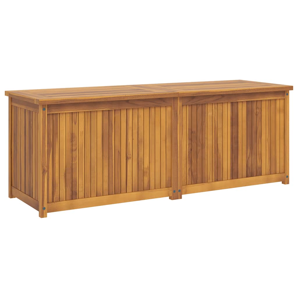 opbevaringsboks til haven 150x50x55 cm massivt teaktræ