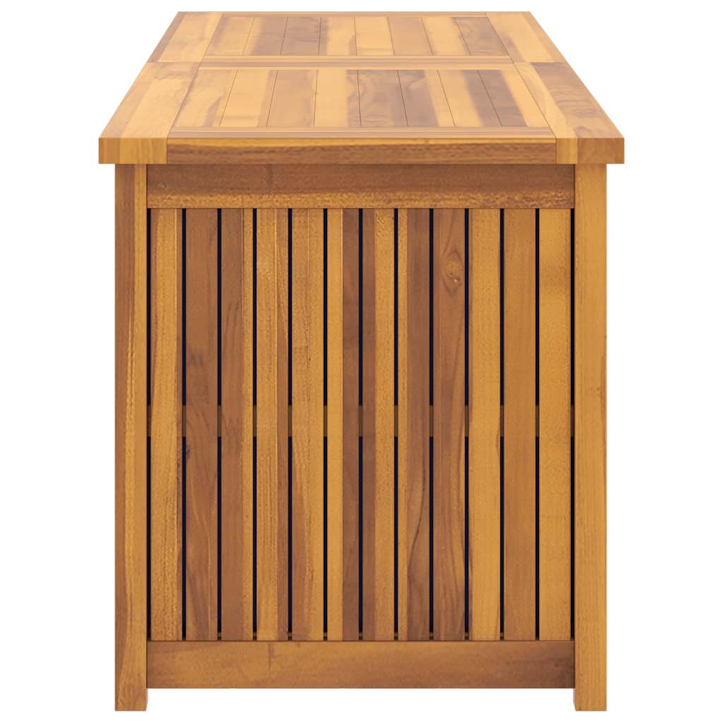 opbevaringsboks til haven 150x50x55 cm massivt teaktræ