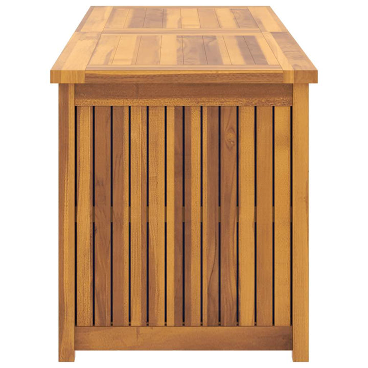 opbevaringsboks til haven 150x50x55 cm massivt teaktræ