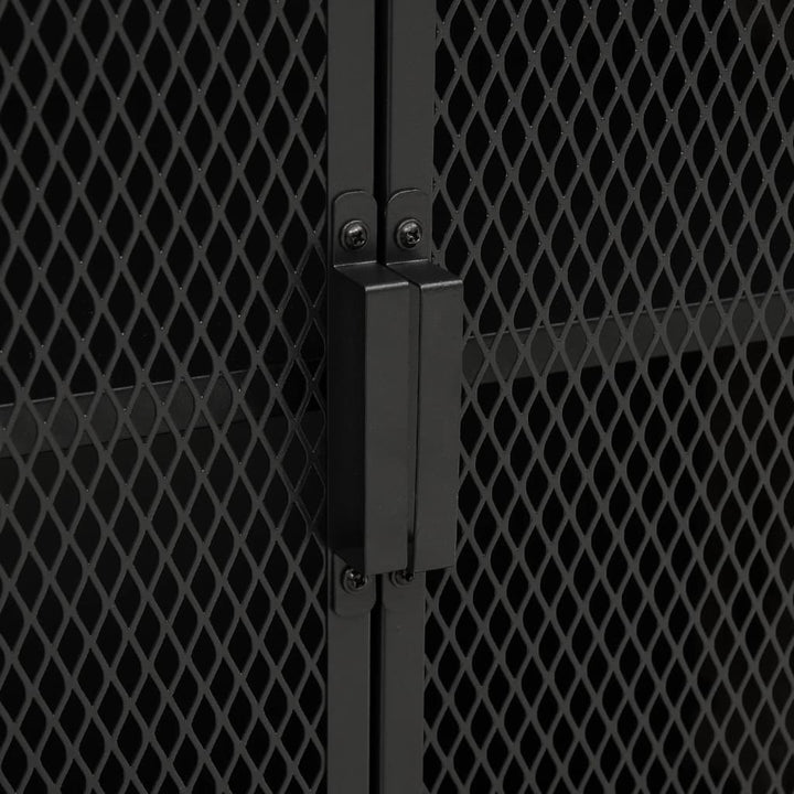 opbevaringsskabe 2 stk. 72x36x82 cm metal og MDF grå