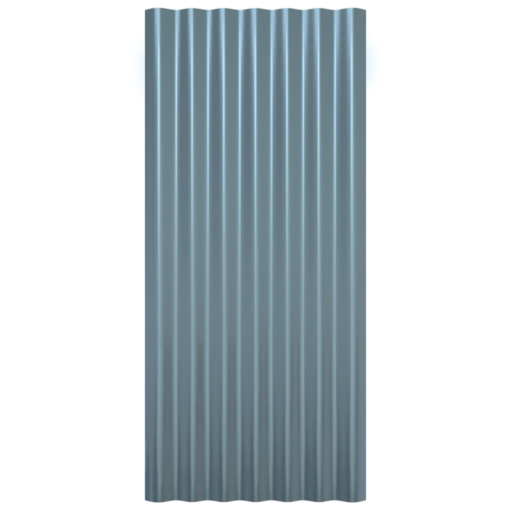 tagplader 36 stk. 80x36 cm pulverlakeret stål grå