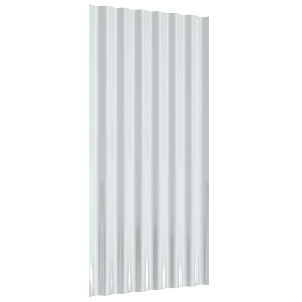 tagplader 36 stk. 80x36 cm pulverlakeret stål grå