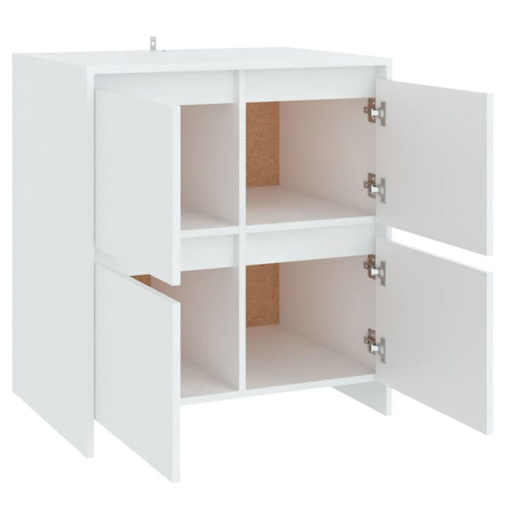 skænke 2 stk. 70x41x75 cm konstrueret træ hvid