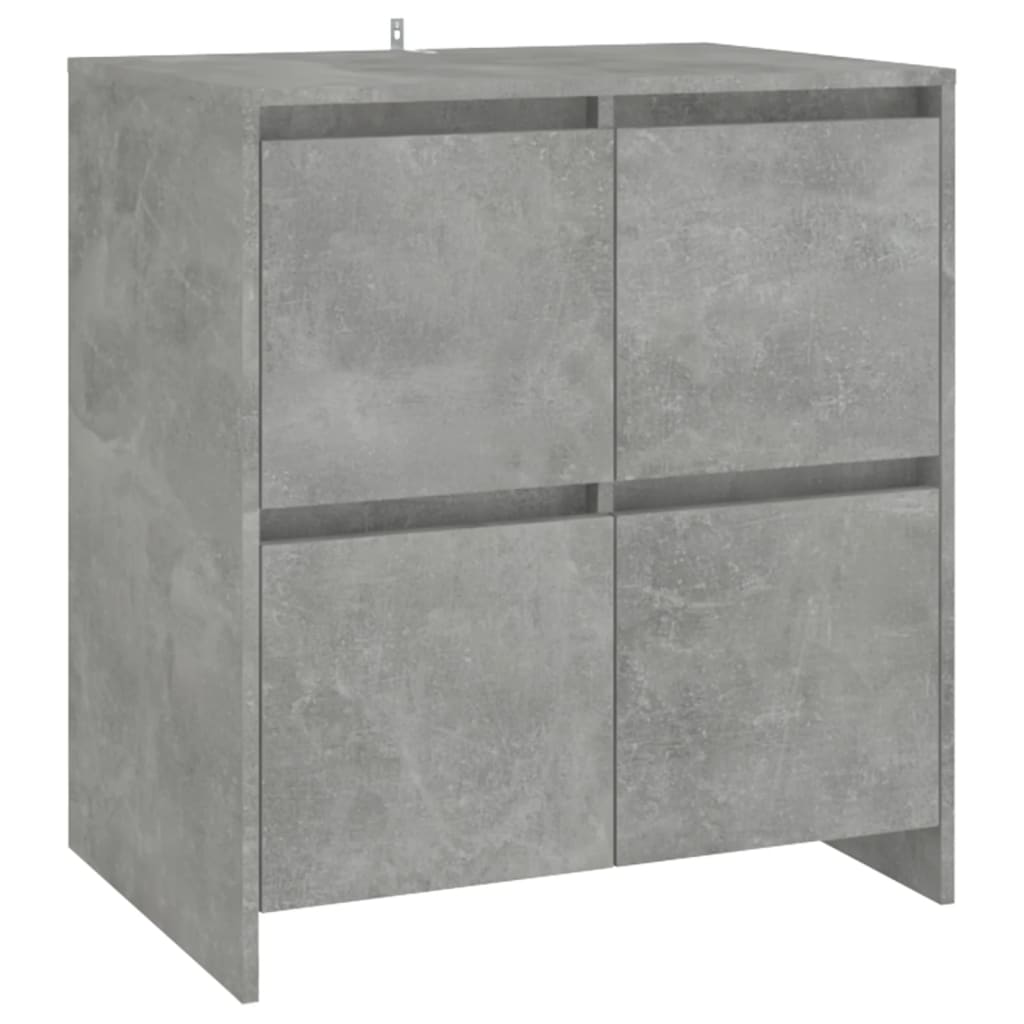 skænke 2 stk. 70x41x75 cm konstrueret træ betongrå