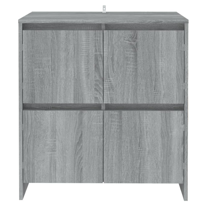 skænke 2 stk. 70x41x75 cm konstrueret træ grå sonoma-eg