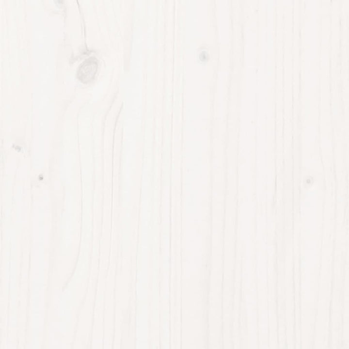 skænk 111x34x60 cm massivt fyrretræ hvid