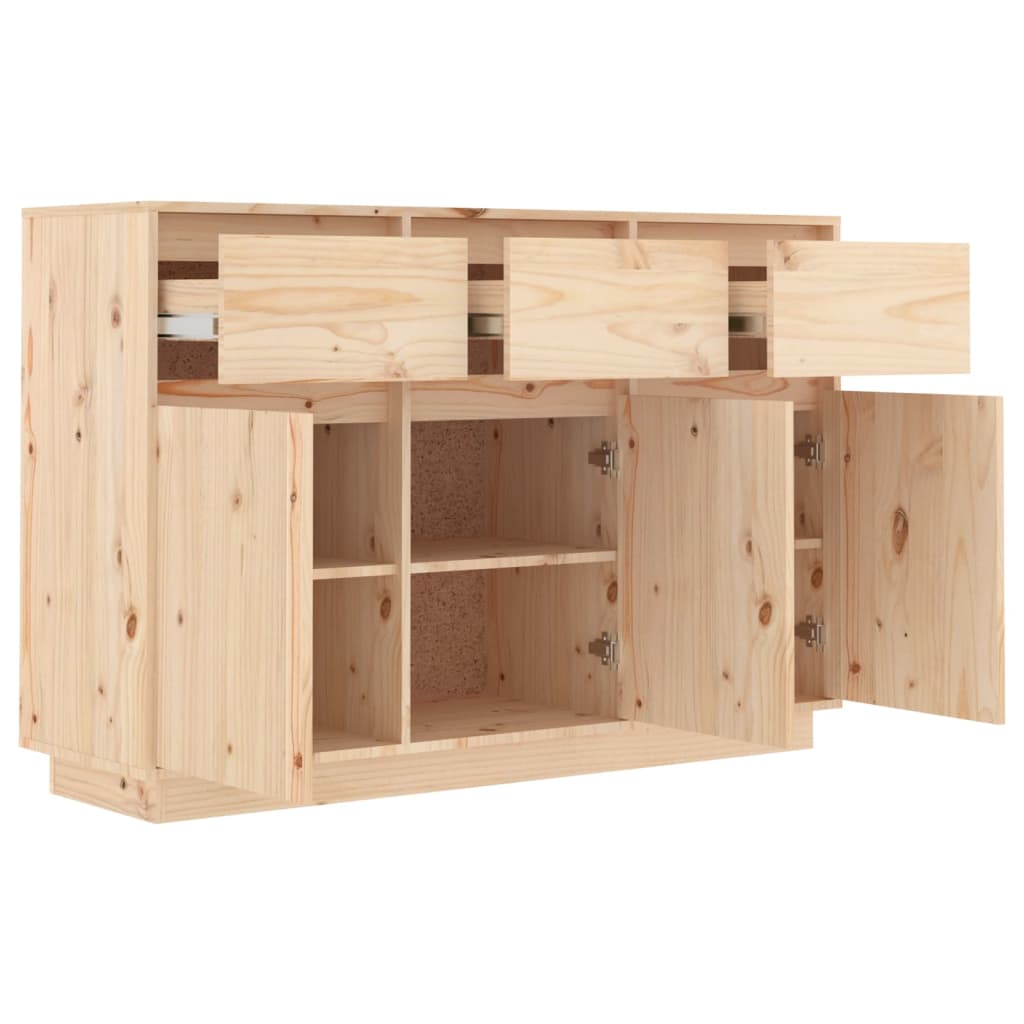 skænk 110x34x75 cm massivt fyrretræ