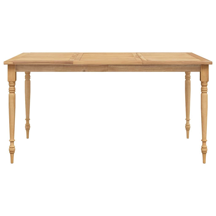 foldbart barbord 90x65x105 cm massivt teaktræ