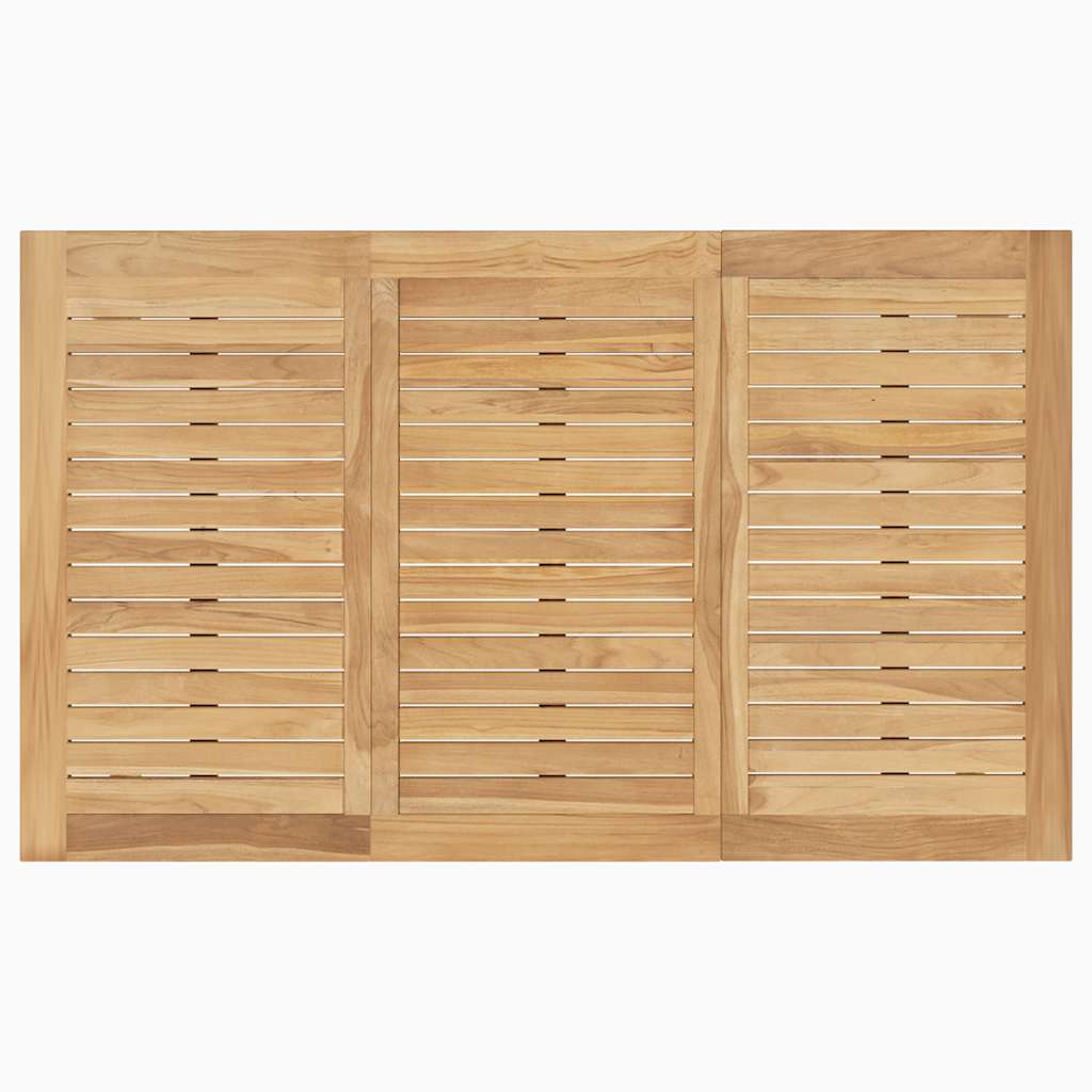 foldbart barbord 90x65x105 cm massivt teaktræ