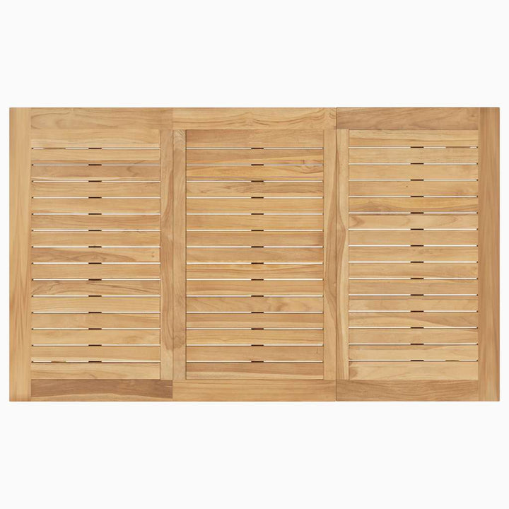 foldbart barbord 90x65x105 cm massivt teaktræ