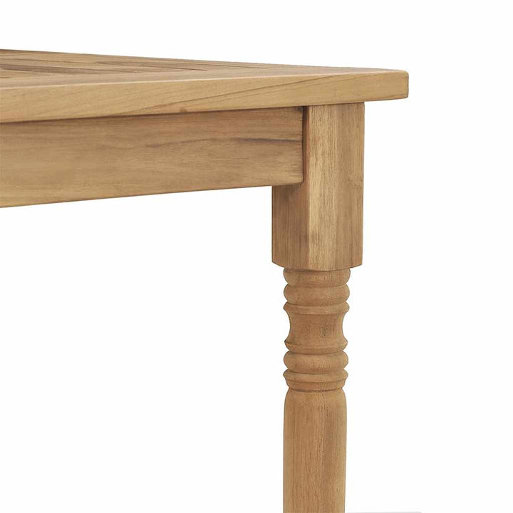 foldbart barbord 90x65x105 cm massivt teaktræ
