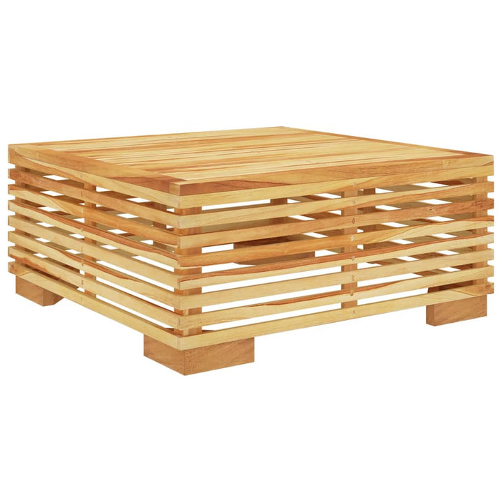 sofabord til haven 69,5x69,5x31 cm massivt teaktræ