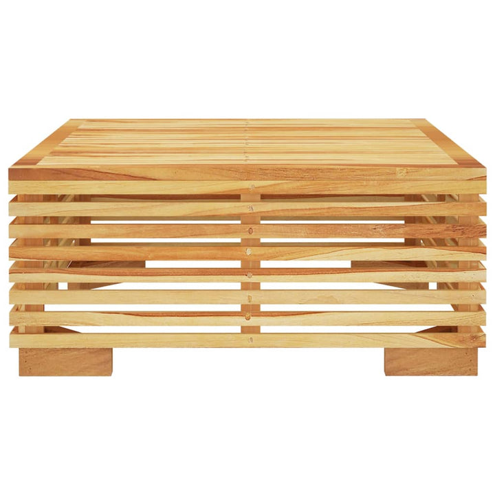 sofabord til haven 69,5x69,5x31 cm massivt teaktræ