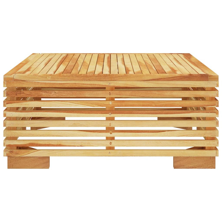 sofabord til haven 69,5x69,5x31 cm massivt teaktræ