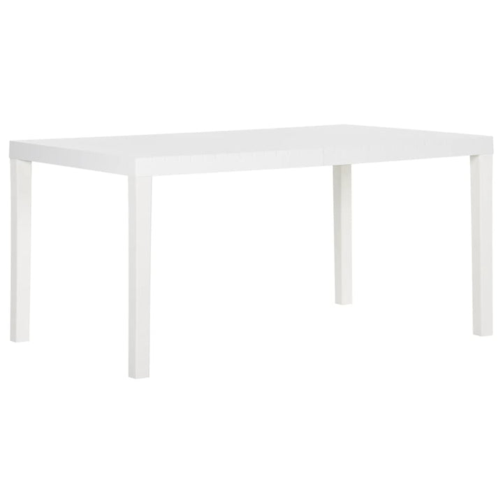 havebord 150x90x72 cm PP hvid