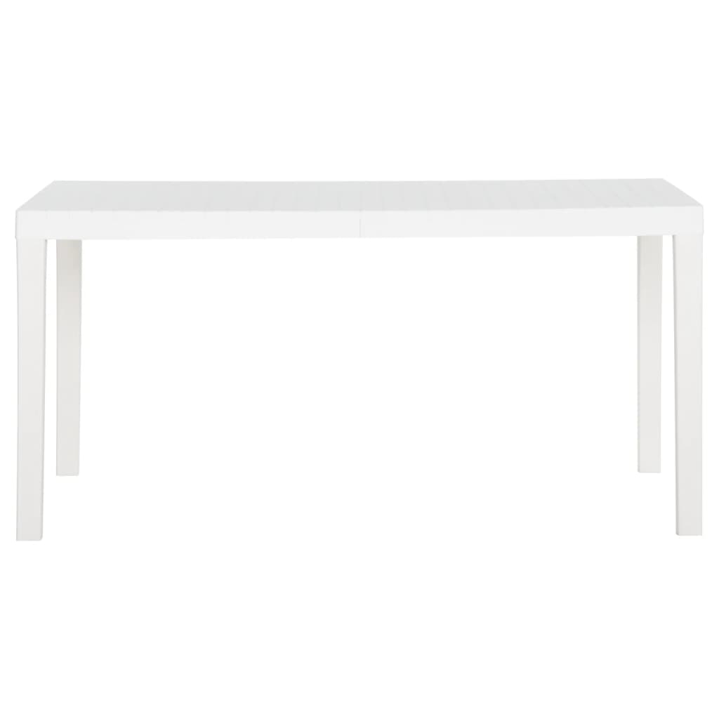 havebord 150x90x72 cm PP hvid
