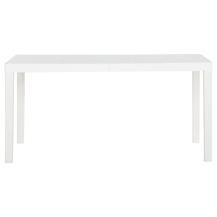 havebord 150x90x72 cm PP hvid