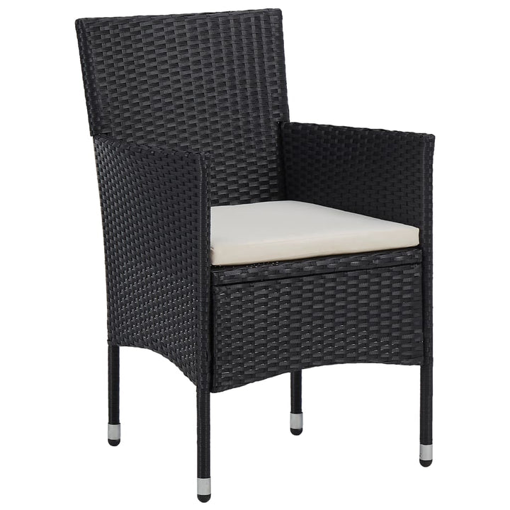 havestole 2 stk. polyrattan sort