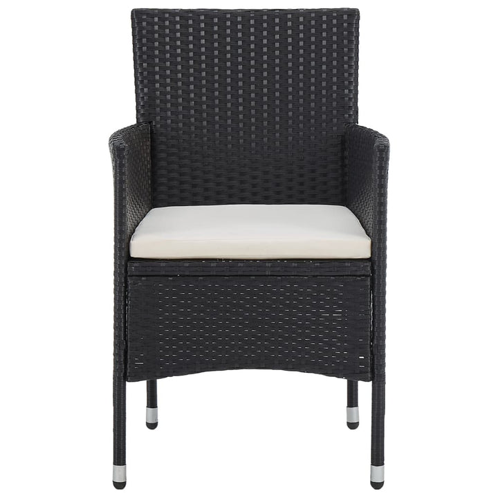 havestole 2 stk. polyrattan sort