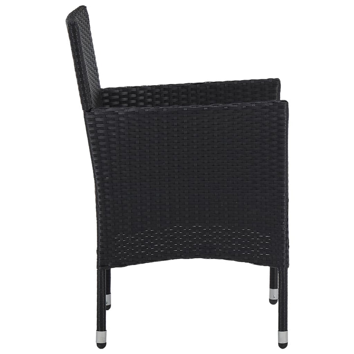 havestole 2 stk. polyrattan sort