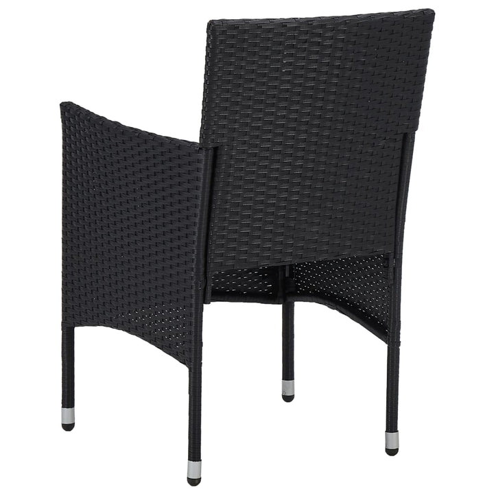 havestole 2 stk. polyrattan sort