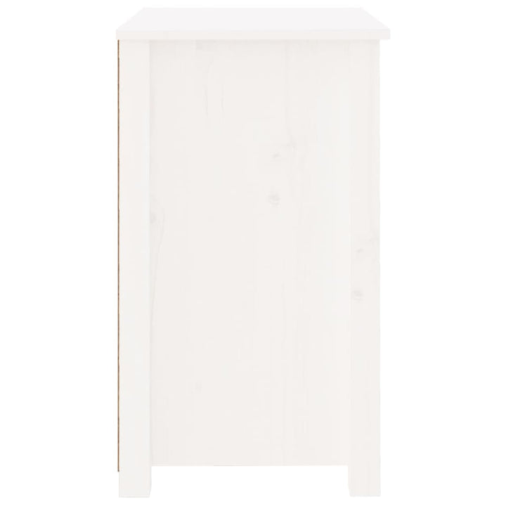 sengeborde 2 stk. 50x35x61,5 cm massivt fyrretræ hvid