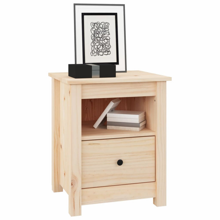 sengeborde 2 stk. 40x35x49 cm massivt fyrretræ