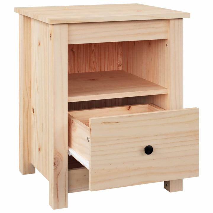 sengeborde 2 stk. 40x35x49 cm massivt fyrretræ