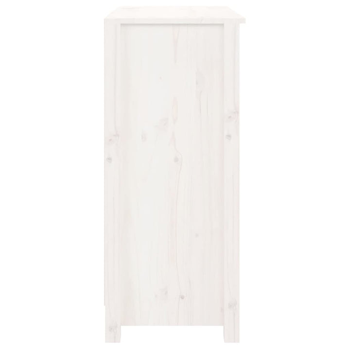 skænk 70x35x80 cm massivt fyrretræ hvid