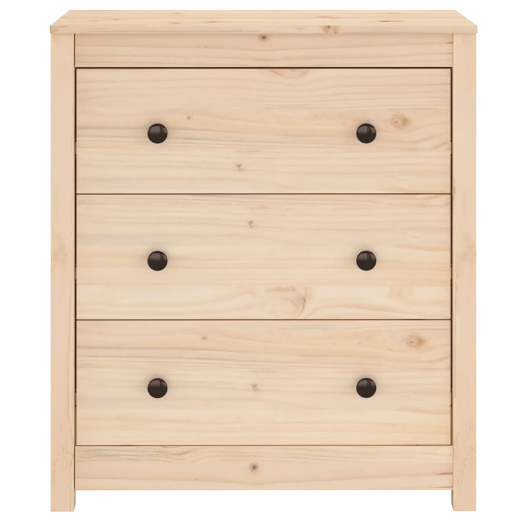 skænk 70x35x80 cm massivt fyrretræ