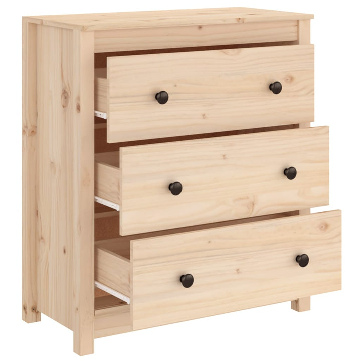 skænk 70x35x80 cm massivt fyrretræ