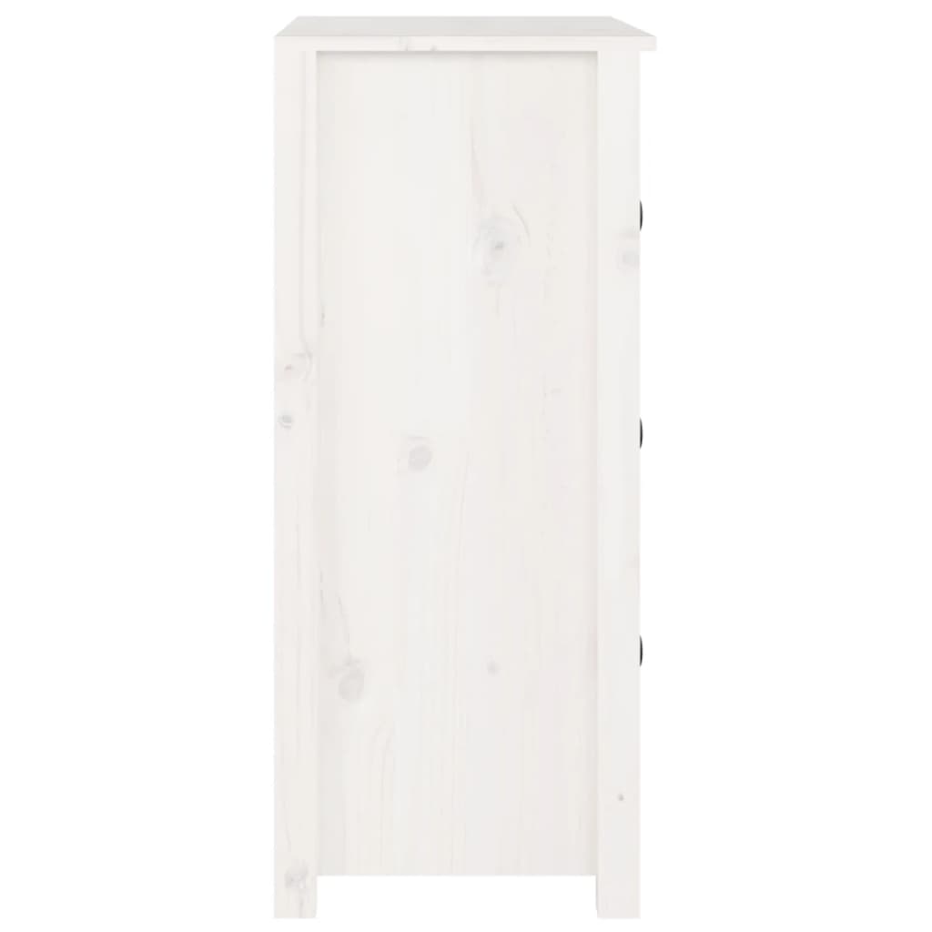 skænk 70x35x80 cm massivt fyrretræ hvid