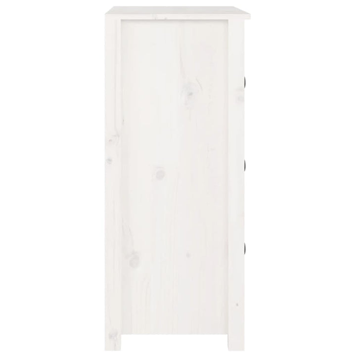 skænk 70x35x80 cm massivt fyrretræ hvid