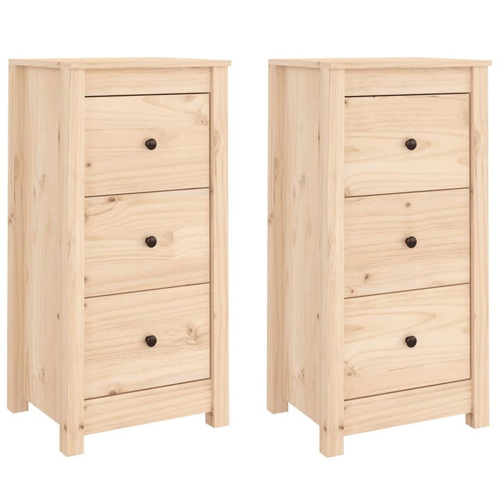 skænke 2 stk. 40x35x80 cm massivt fyrretræ