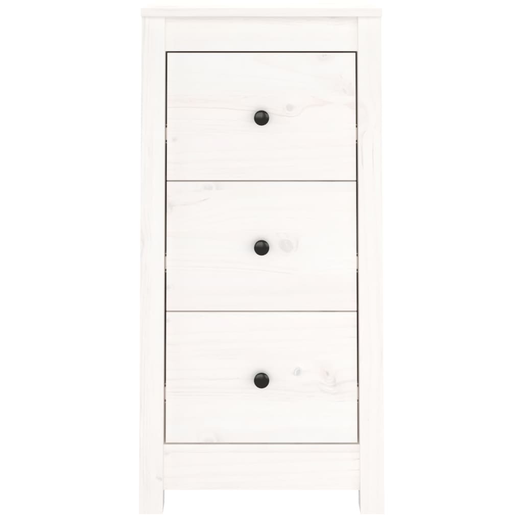 skænke 2 stk. 40x35x80 cm massivt fyrretræ hvid