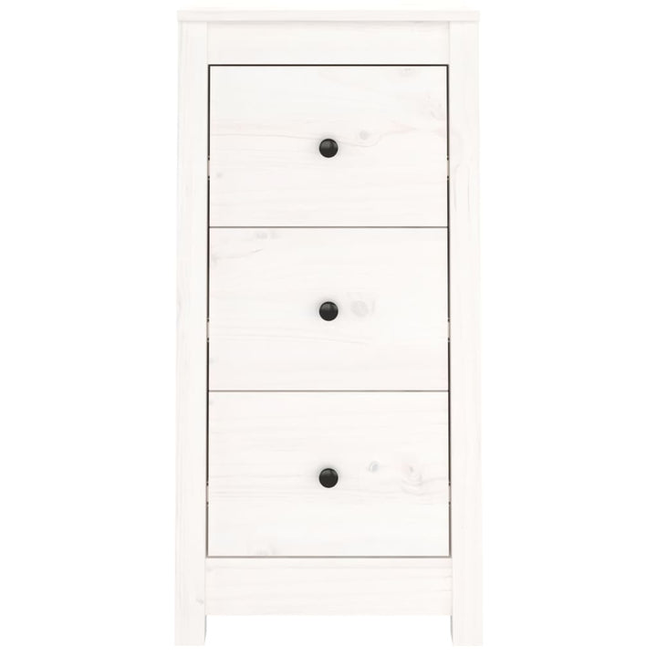 skænke 2 stk. 40x35x80 cm massivt fyrretræ hvid