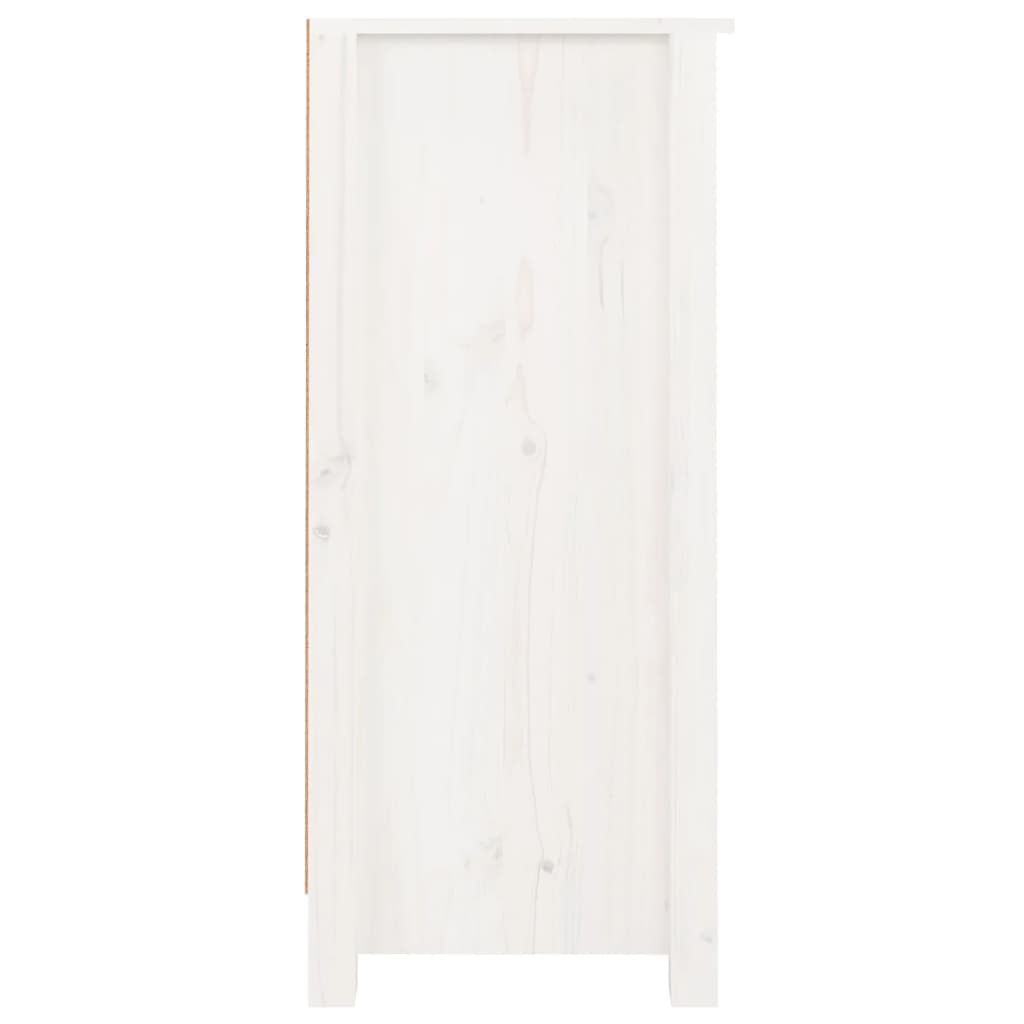 skænke 2 stk. 40x35x80 cm massivt fyrretræ hvid
