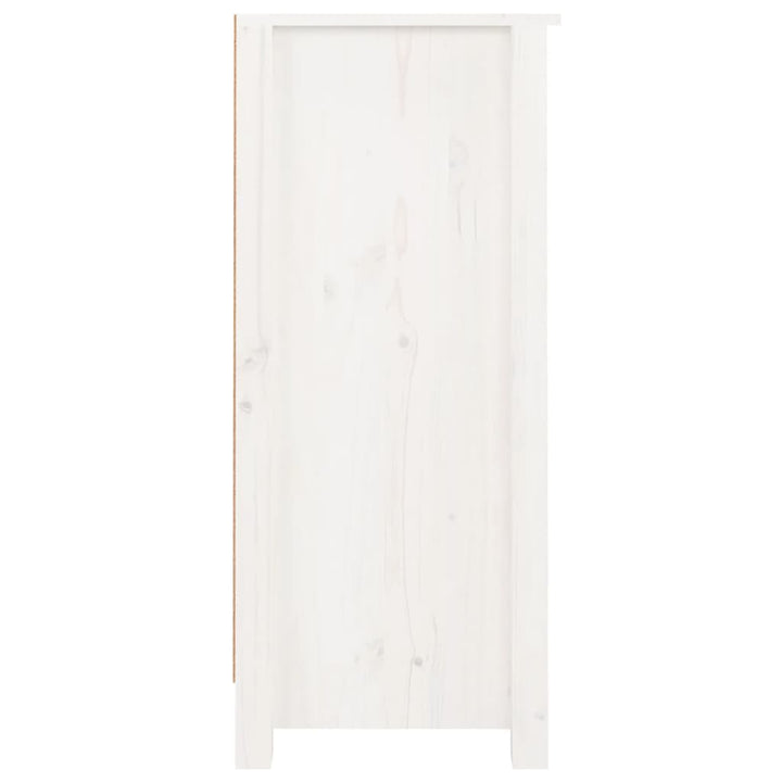 skænke 2 stk. 40x35x80 cm massivt fyrretræ hvid