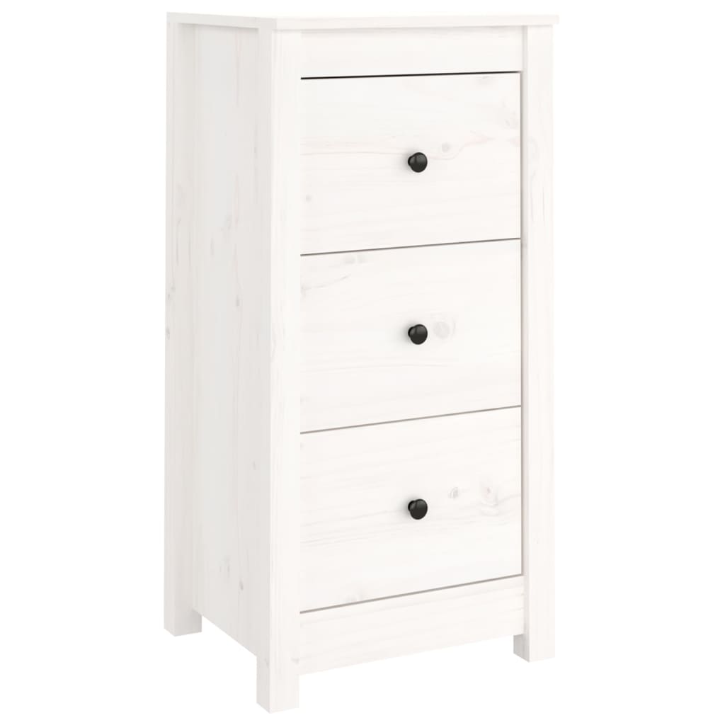 skænke 2 stk. 40x35x80 cm massivt fyrretræ hvid