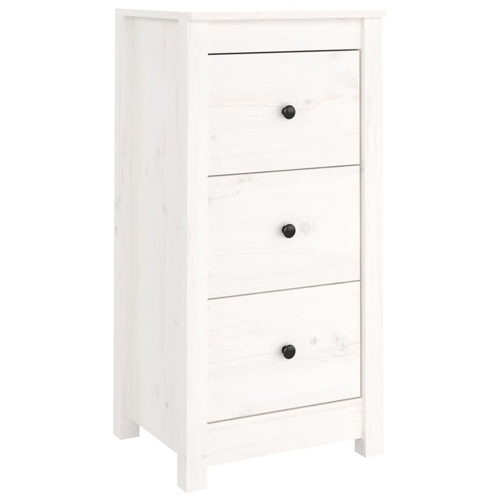 skænke 2 stk. 40x35x80 cm massivt fyrretræ hvid