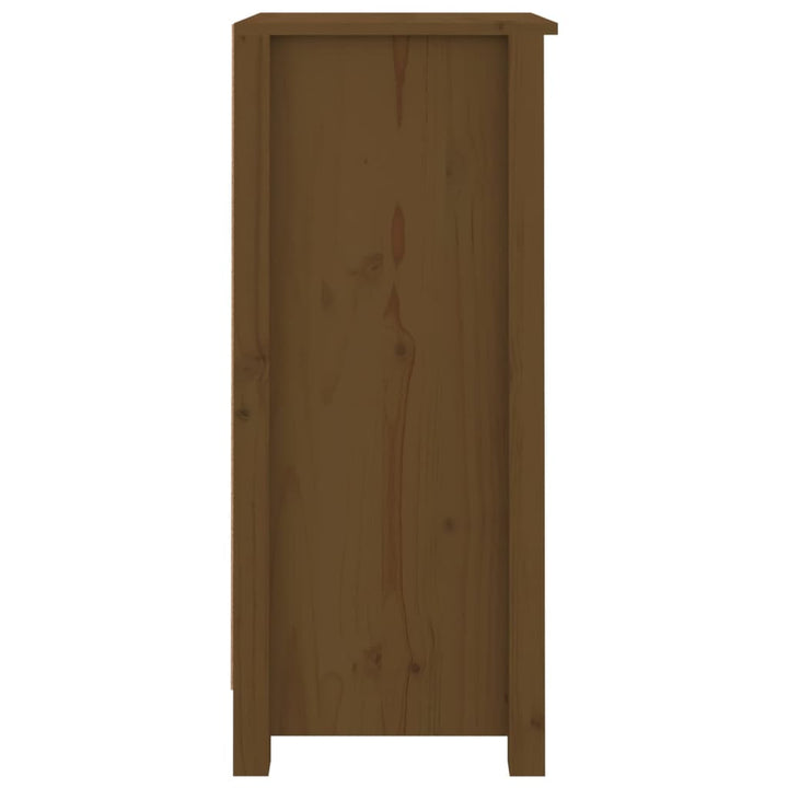 skænke 2 stk. 40x35x80 cm massivt fyrretræ gyldenbrun