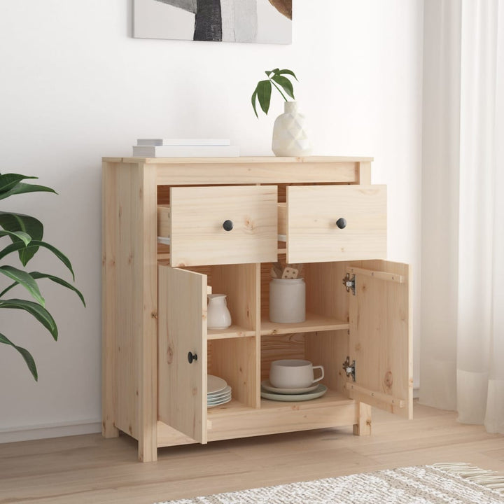 skænk 70x35x80 cm massivt fyrretræ