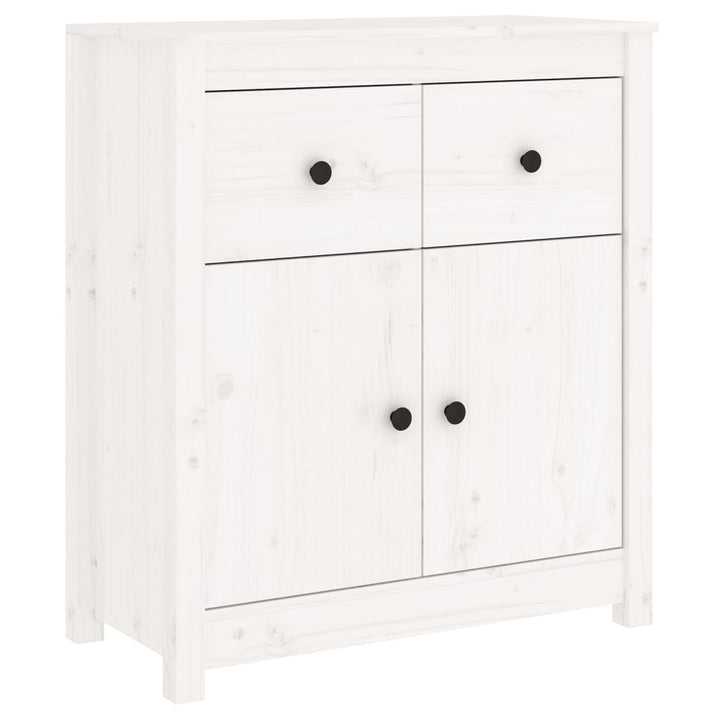 skænk 70x35x80 cm massivt fyrretræ hvid