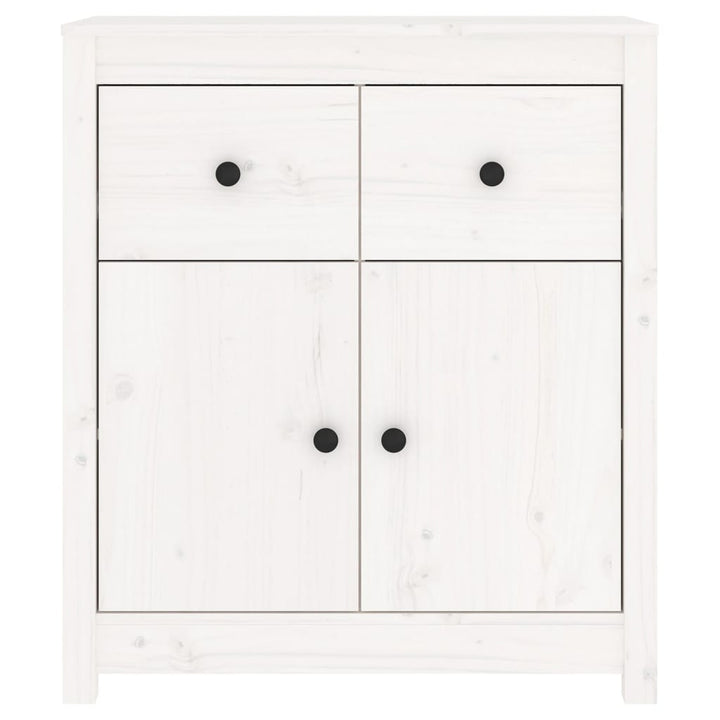 skænk 70x35x80 cm massivt fyrretræ hvid