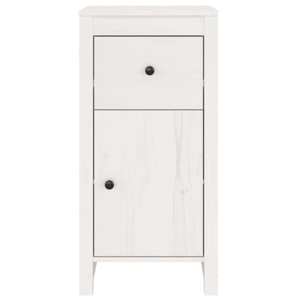 skænke 2 stk. 40x35x80 cm massivt fyrretræ hvid