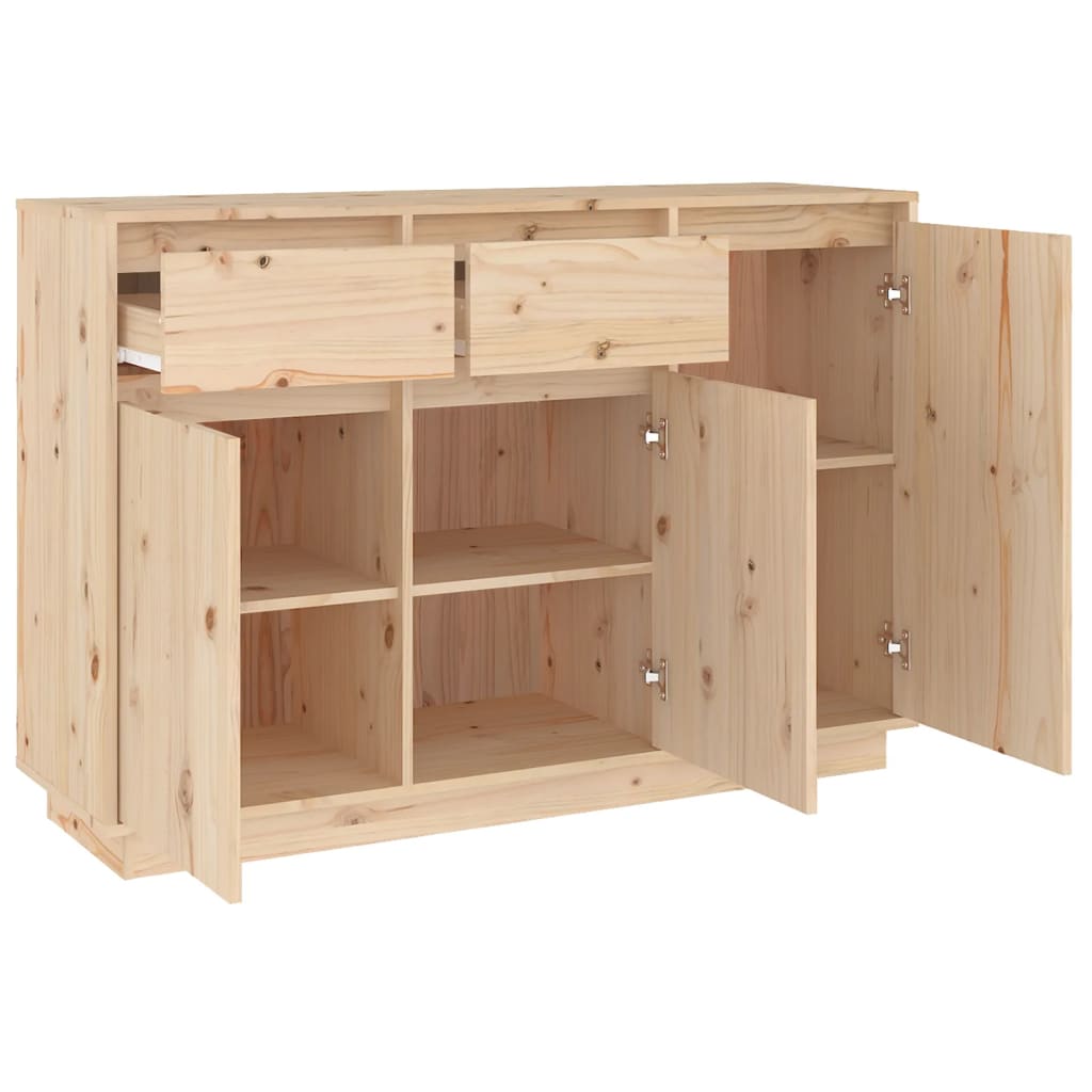 skænk 110x34x75 cm massivt fyrretræ