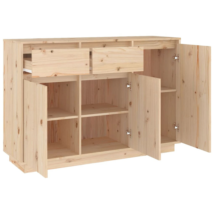 skænk 110x34x75 cm massivt fyrretræ